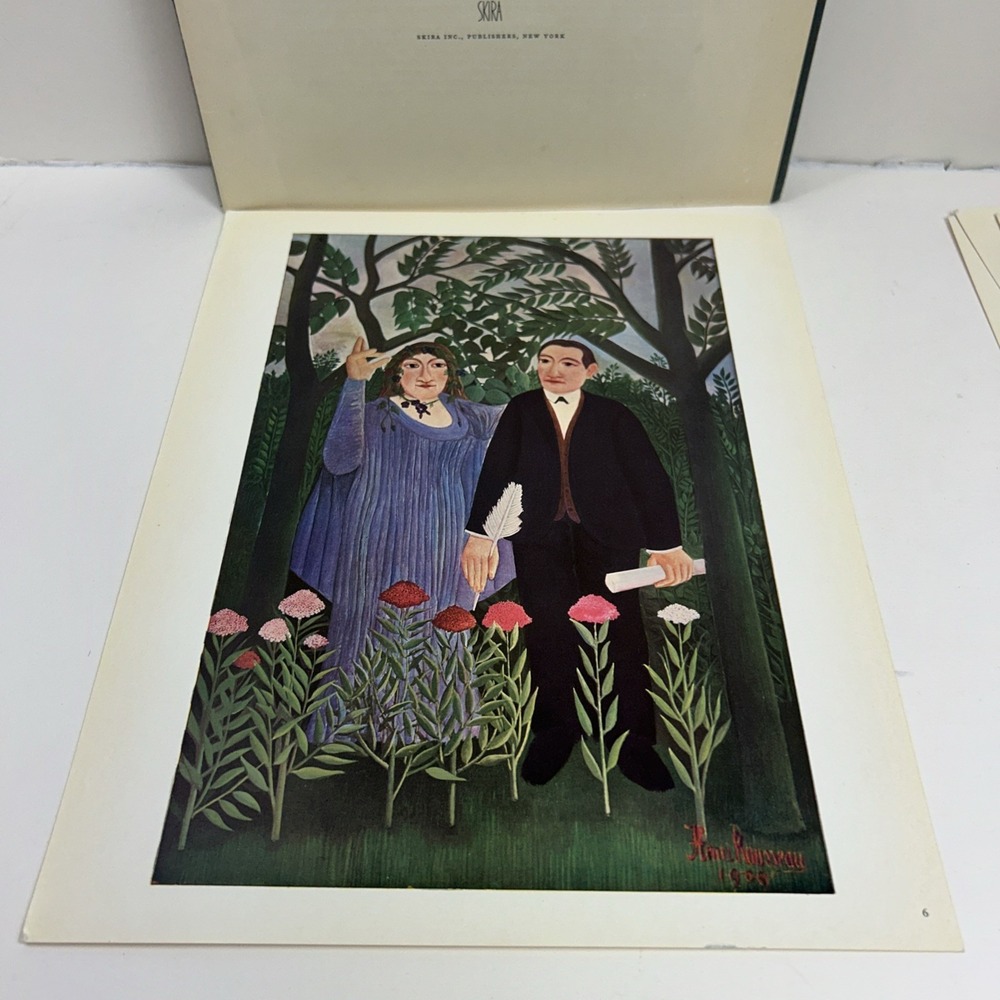 Henri Rousseau Skira Color Prints Colorplate Art Set Of 6 Printed In Switzerland - Picture 14 of 14